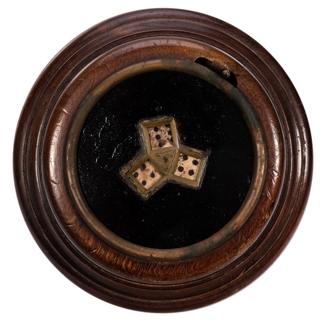 PnPAuctions's tweet photo. Good things come in threes with this antique German dice countertop trade stimulator.  Available at our March 30th gambling memorabilia sale. For more information, please see https://t.co/bLjNG4QwO7. https://t.co/50nEpzaYlZ