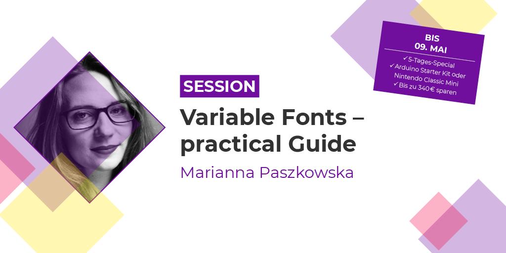Variable Font has gone from 0 to 100 in a short period of time. It has transformed from a novelty to a solution for real problems. Join this session &amp; learn everything about variable fonts from <a href="/Allthosenotes/">Marianna Paszkowska</a> including the possibilities &amp; challenges: ow.ly/bBOq30o6Cm5