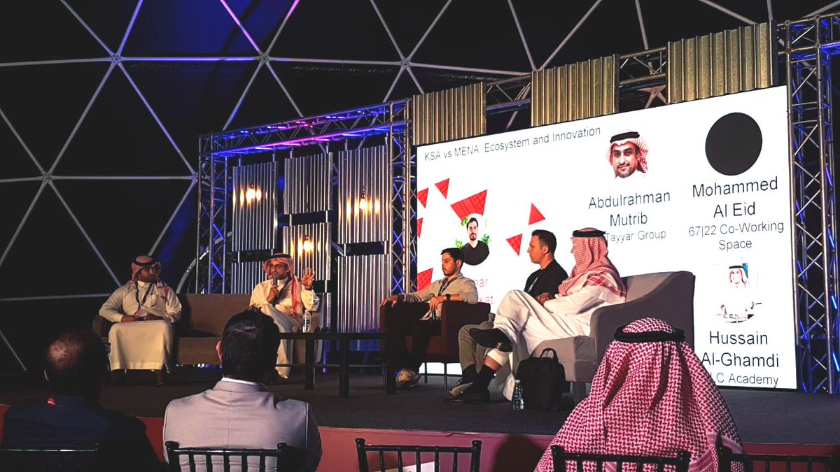 WamdaME's tweet photo. Abdulrahman Mutrib, CTO of Al Tayyar Travel Group @stepsaudi says that ''97% of the growth in the Saudi economy in the next five years will come from tech.'' #StepSaudi https://t.co/Fv74UIN0ZK