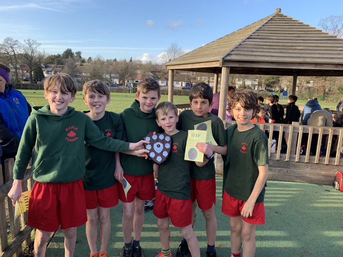 MapleSchoolSpt's tweet photo. Well done to all the cross country runners for competing in this year’s cross country league. They have endured some hard training and races over the year, with results that they should all be proud off! The boys won the overall small school trophy for coming first in the league! https://t.co/vnL6fs7w6J