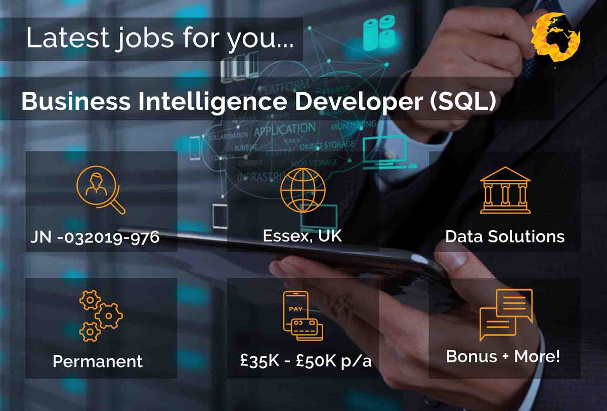 HuCapVentures's tweet photo. Human Capital Ventures are recruiting for a Business Intelligence Developer for our Data Solutions  Client based in Essex. 

For more information on how to apply then follow the link below 

https://t.co/1zVWGuyHHz https://t.co/f2clOxeVPm