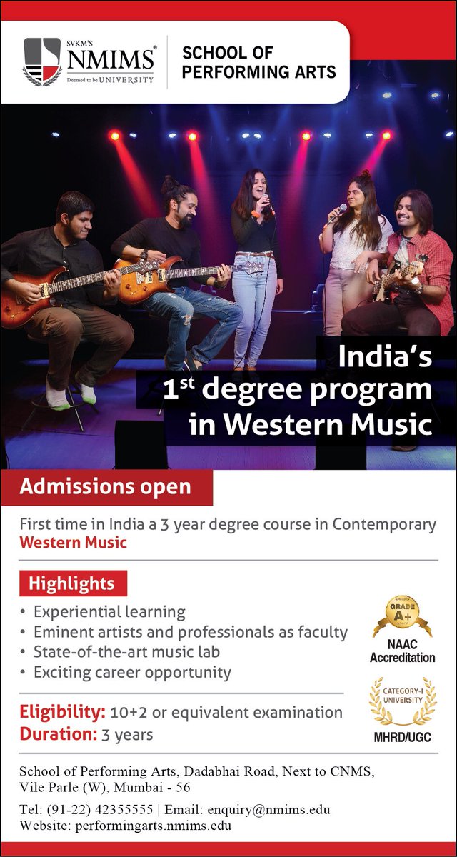 NMIMS School Of Performing Arts tweet media