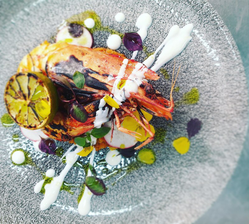 zong_t's tweet photo. Argentinian Wild Rosso Prawn/ Lentil Tarka Dal/ Yoghurt/ Wild Garlic Oil.

#thestaffcanteen  https://t.co/c7rpcICcC2 https://t.co/UiixrJUWNv