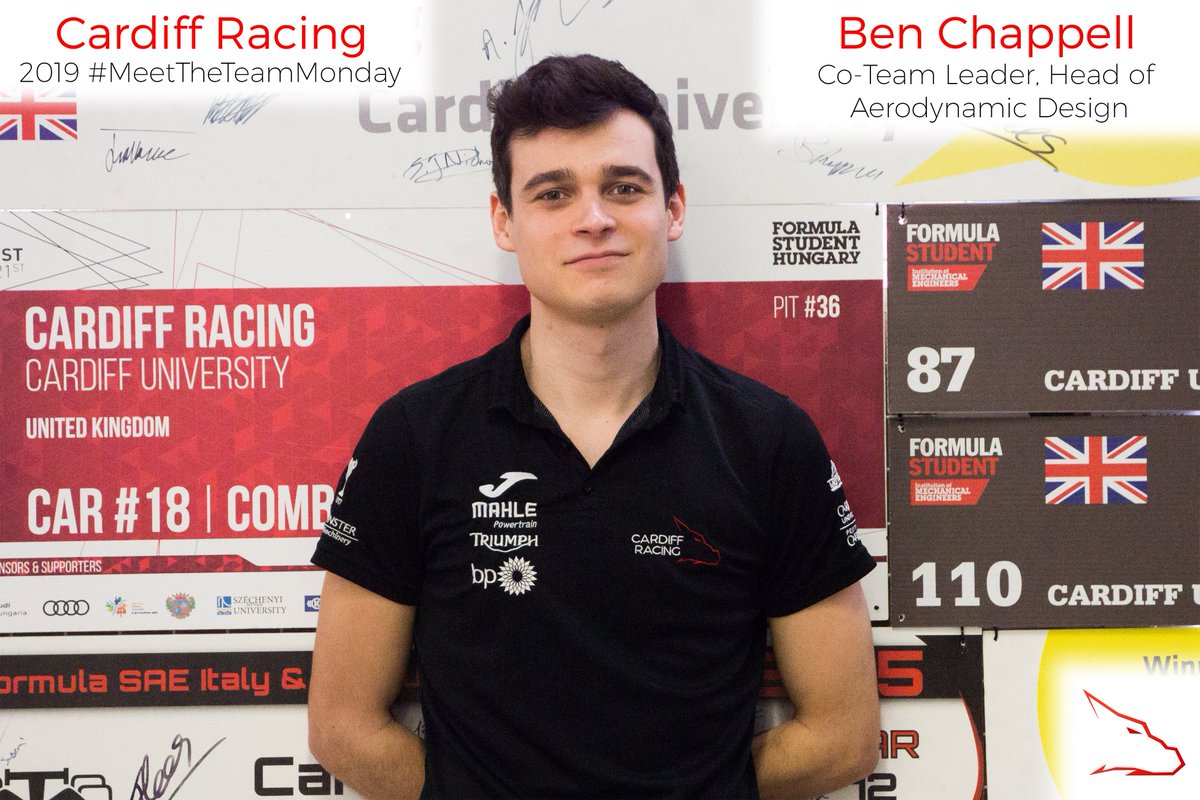 Cardiff_Racing's tweet photo. #MeetTheTeamMonday #CardiffRacing π
Name: Ben Chappell
1. What is your Role/Title?
Co-team leader and Head of Aerodynamic design.
-
To find out more about Ben, visit our Facebook (https://t.co/FKB1JhoRxF) or Instagram (https://t.co/Lvc8qTwftT) page! https://t.co/45YjUgQ2zX
