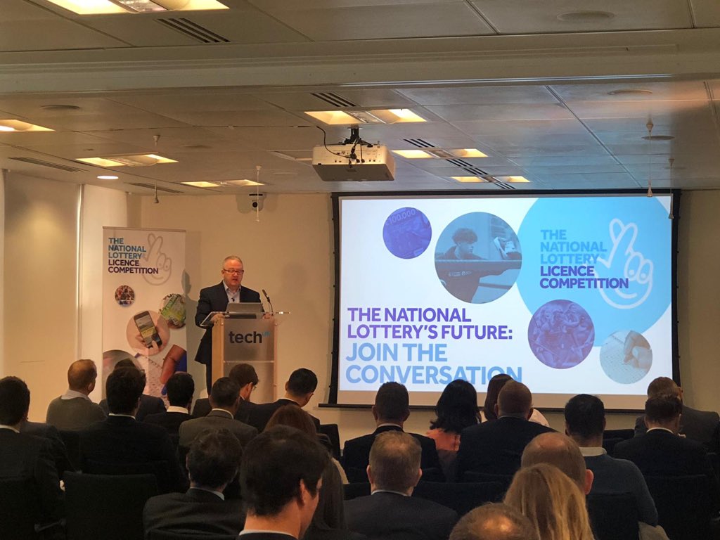 Our CEO, Neil McArthur at the 4NLC Market Engagement event: “The world has changed greatly since the last National Lottery licence was awarded, which is why we must place technology and innovation at the heart of the next licence.” <a href="/techuk/">techUK</a> #4NLCEngagement