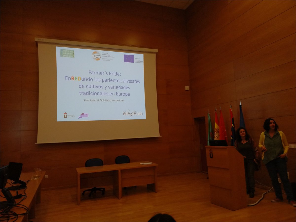 Luisa y Clara nos van a hablar de parientes silvestres, plantas estrechamente relacionadas con plantas cultivadas que pueden dar caracteres interesantes a las plantas cultivadas

#BES2019