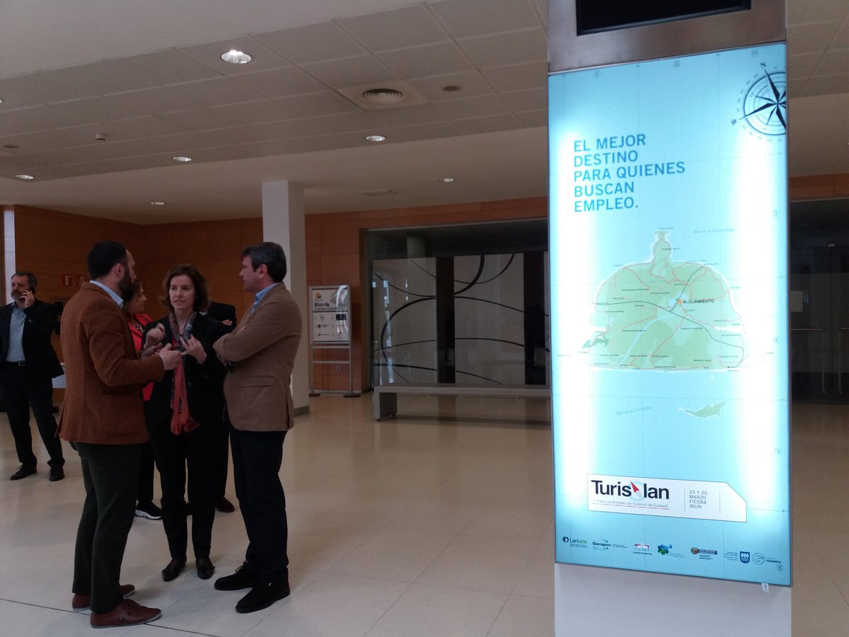 Irun_informa's tweet photo. Hoy abre sus puertas #Turislan en @FicobaFundazioa con récord de oferta de puestos de trabajo. La feria del empleo en el sector turístico se afianza. https://t.co/7uGczrA6d5