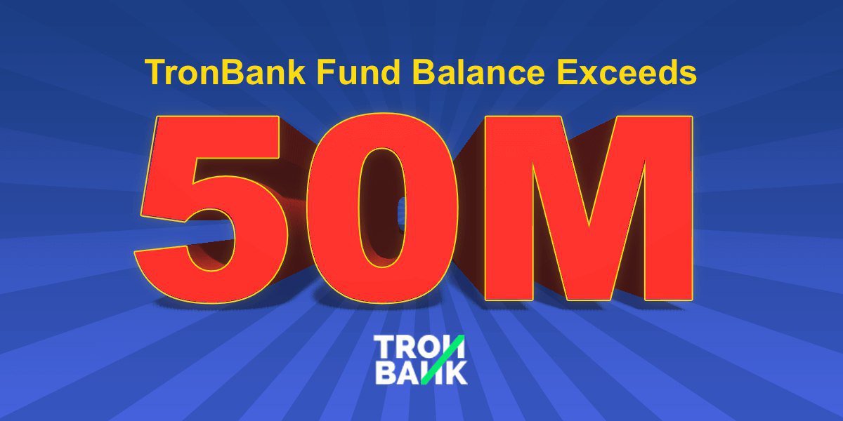 TronBank's tweet photo. 🙌$TRX Giveaway! 🤩 What did I see? TronBank has over 50 Million TRX in the balance now. We would like to extend thanks to our great community by giving away 4000 $TRX. 

1⃣Follow us
2⃣Leave your TRX address below
3⃣Draw 20 lucky members to get 200 #TRX

GOGOGO! $TRX #airdrop https://t.co/bRmYrkqM1y