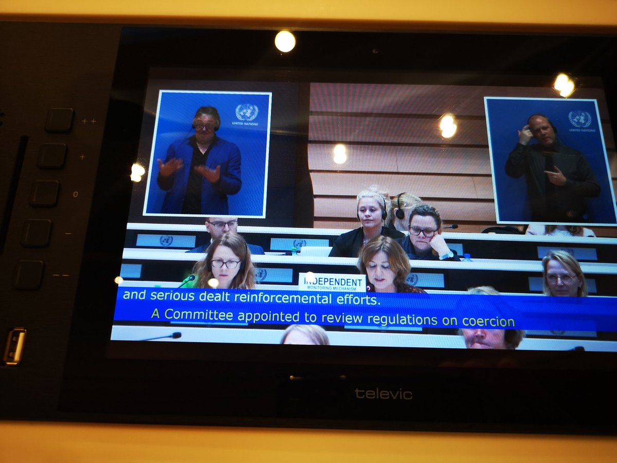 Norges Døveforbund (@norgesdovefb) on Twitter photo Den norske staten er på høring. Sjekk streaming her  un.org/webcast/schedu… Den norske staten er på høring. Sjekk streaming her  un.org/webcast/schedu…