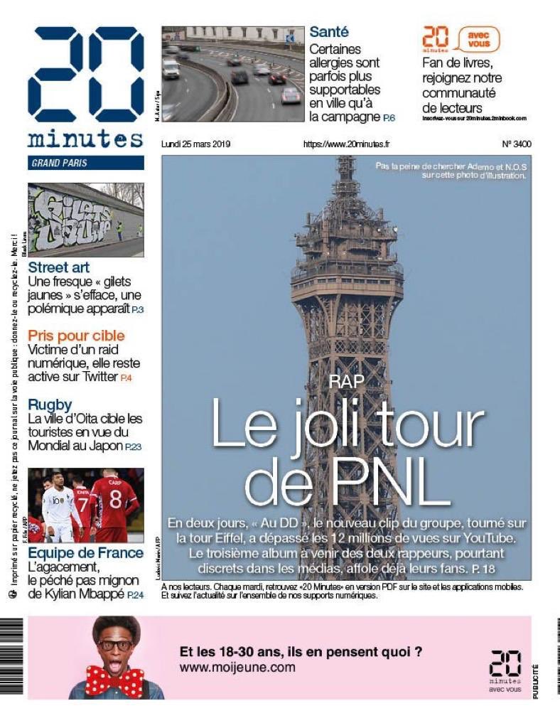 En couverture du <a href="/20Minutes/">20 Minutes</a> 🗞 #AuDD #DeuxFreres #5avril