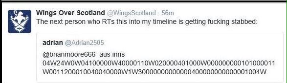 mik61scot's tweet photo. @BBCPhilipSim "Do you feel it is entirely normal to pretend to be a Reverend, threaten on Twitter to stab people, wear a fascist style black shirt with your crypto -facist WoS logo?
...and what is #Bathrobegate...?" https://t.co/DvScSIx1Fh
