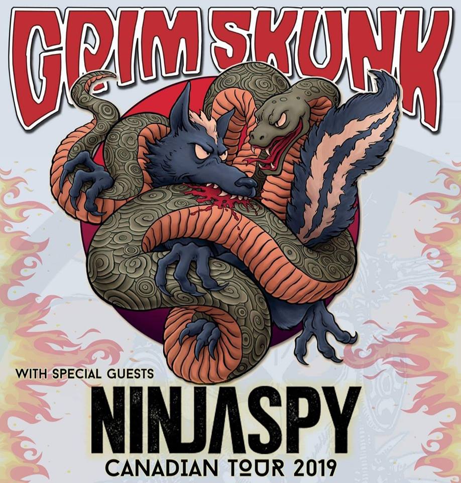 #Kamloops <a href="/GrimSkunkmusic/">GrimSkunk</a> <a href="/ninjaspy/">ninjaspy</a> MONDAY APR 1st @BlueGrottoMusic kamtix.ca

<a href="/983cifm/">98.3 CIFM</a> <a href="/CFBXRadio/">CFBX Radio</a>  <a href="/InstinctAdorn/">Instinct Adornment</a> <a href="/bandinverse/">InVerse</a> <a href="/KamloopsBCNow/">KamloopsNow</a> <a href="/TourismKamloops/">Tourism Kamloops</a> <a href="/truworld/">TRU World 🌎</a> <a href="/NikkiOmen/">Nikki Omen</a>
