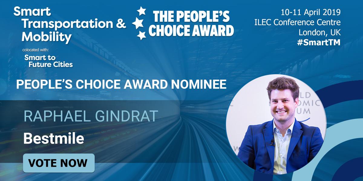 Don't forget to decide who has driven the growth of Smart Mobility across Europe. Vote for Raphaël Gindrat in Knect 365's People's Choice Awards here: hubs.ly/H0h6n8r0