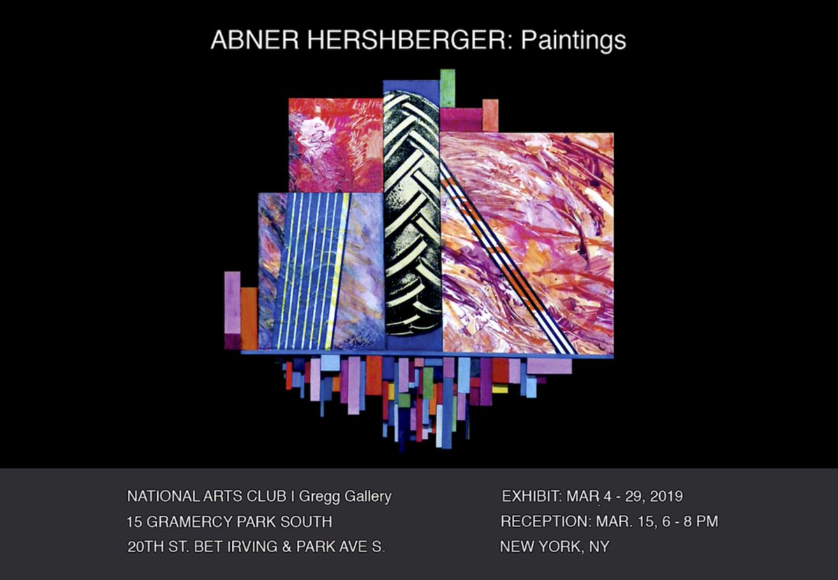GNAnyc's tweet photo. Visit The National Arts Club to view an exhibit by longtime member artist Abner Hershberger on view throughout March comprised of 25 paintings and mixed-media works inspired by the Midwest landscape of North Dakota where he grew up. #nationalartsclub #abnerhershberger #nycart https://t.co/ihXcySKd1F