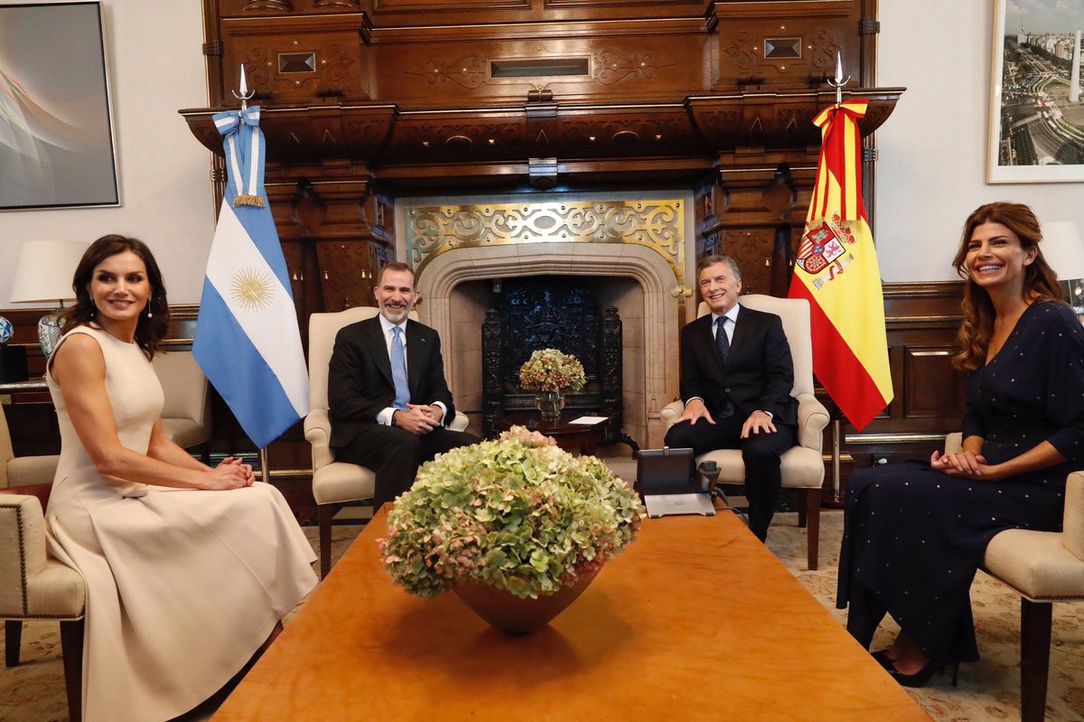 Визит короля и королевы Испании в Аргентину. День 1