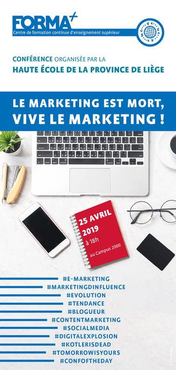 HEPL_be's tweet photo. N'oubliez pas, le 25 avril, la #HEPL et #FORMAPLUS organisent une conférence sur le #marketing au #Campus2000.
Plus d'infos par ici : https://t.co/k2clfs1Hrw …
#marketinginfluence #evolution #tendance #bloggeur #contentmarketing #socialmedia #digitalexplosion #tomorrowisyours https://t.co/5TdvQd89QW