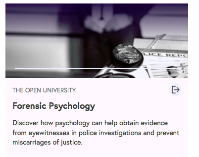 DeadHerringUK's tweet photo. Starting my #FLforensic #forensicpsychology course today @OULearning@FutureLearn really looking forward to testing my "cognitive skills and see if your investigative powers are as good as police officers’, as you try to solve a crime using nothing but eyewitness evidence" https://t.co/x2BXXEsEsI