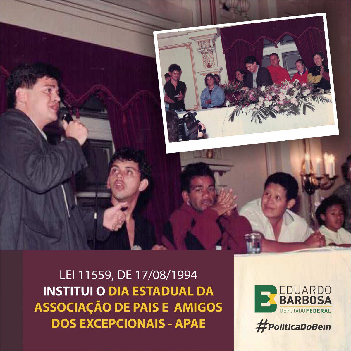 eduardobarbosa_'s tweet photo. APAE um exemplo de mobilização comunitária e social.
Hoje, 25 de março, comemoramos o Dia Estadual das APAEs.
Nas fotos, o dia da fundação da FEAPAES-MG que aconteceu durante uma conferência em Poços de Caldas.
#EduardoBarbosa #PolíticaDoBem #APAE #FEAPAES #DiaEstadualDasAPAEs https://t.co/A6hkVlBNz4