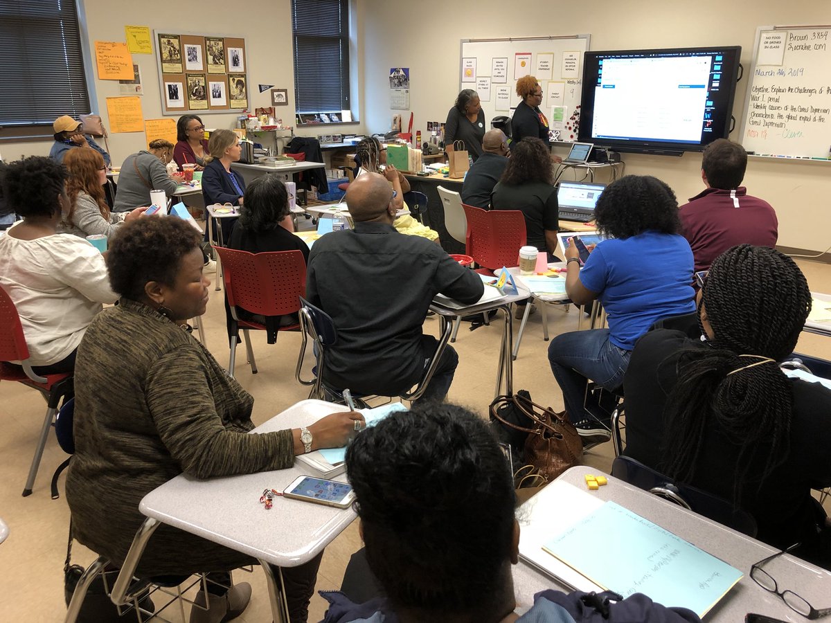 High school teachers are learning about some of the new language arts resources available to them. #MPSMovingForward