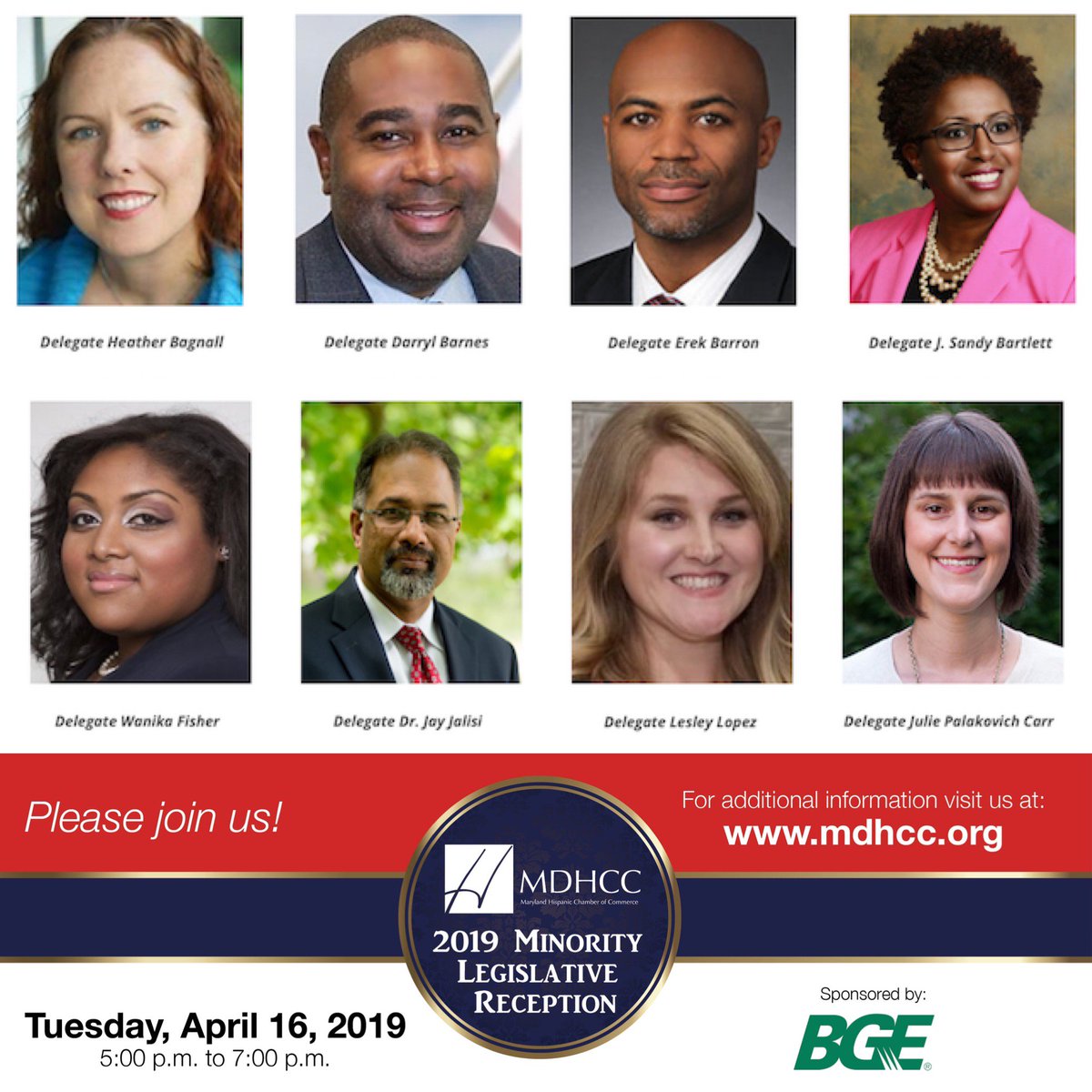 Join us as we meet with local legislators to protect &amp; advance the well being of our members, small businesses and Maryland’s economy at large. 

Our Minority Legislative Reception will take place on April 16th in Silver Spring from 5-7pm. Register HERE: bit.ly/2019MLReception