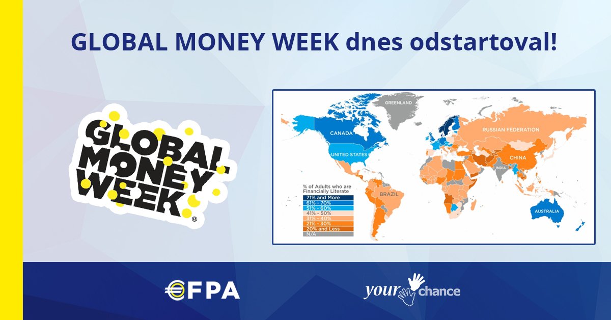 Víte jak je na tom s finanční gramotností česká společnost ve srovnání se světem a co by bylo vhodné zlepšit v oblasti finančního vzdělávání? To se dozvíte v novém článku publikovaném na webu EFPA ČR.
➡ bit.ly/financniGramot…
#GMW2019 #EFPACzechRepublic #GMWCzechRepublic #GMWCZ