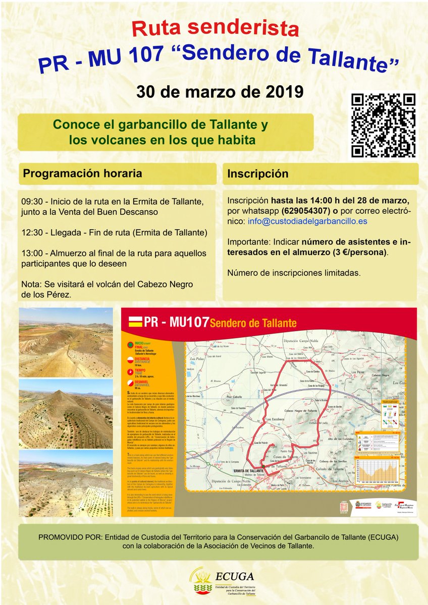 RUTA SENDERISTA “SENDERO DE TALLANTE” – 30 DE MARZO. Inscripciones abiertas hasta el 28 de marzo 👉 pst.cr/2j8wd …
