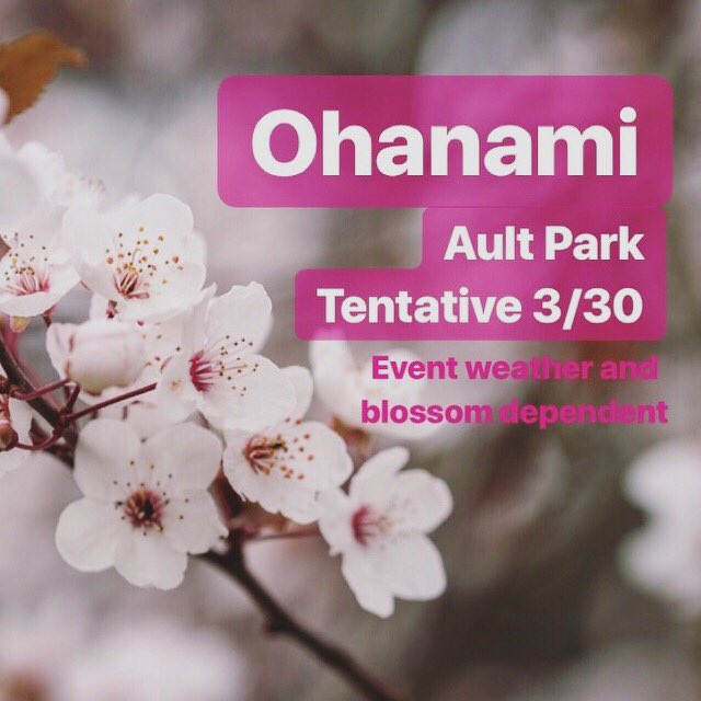 JASYP_cincy's tweet photo. 🌸 Bring your family, a picnic and come enjoy the cherry blossoms with us. 🌸 Plus an Easter egg hunt for the kids! 🍬 This is a free, family-friendly event open to the public. ⚠️Please note this is a weather &amp; blossom dependent event. We have reserved 4/6 as an alternative date. https://t.co/nbel5YxYrz