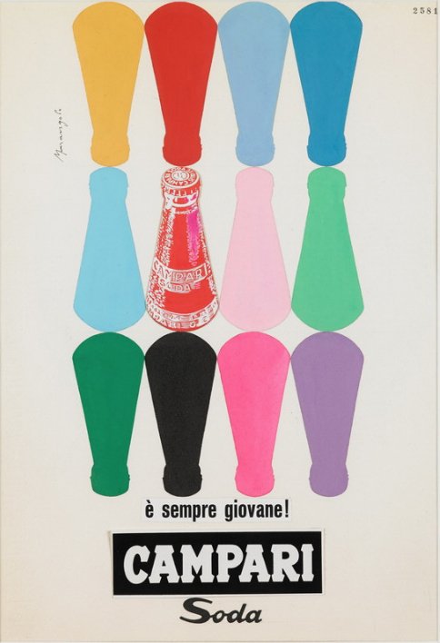 PrivateerMorgan's tweet photo. Fabulously distinctive - vintage Campari posters. #properpureposter #branding #Advertising #GraphicDesign #illustration https://t.co/47i8tWYZea