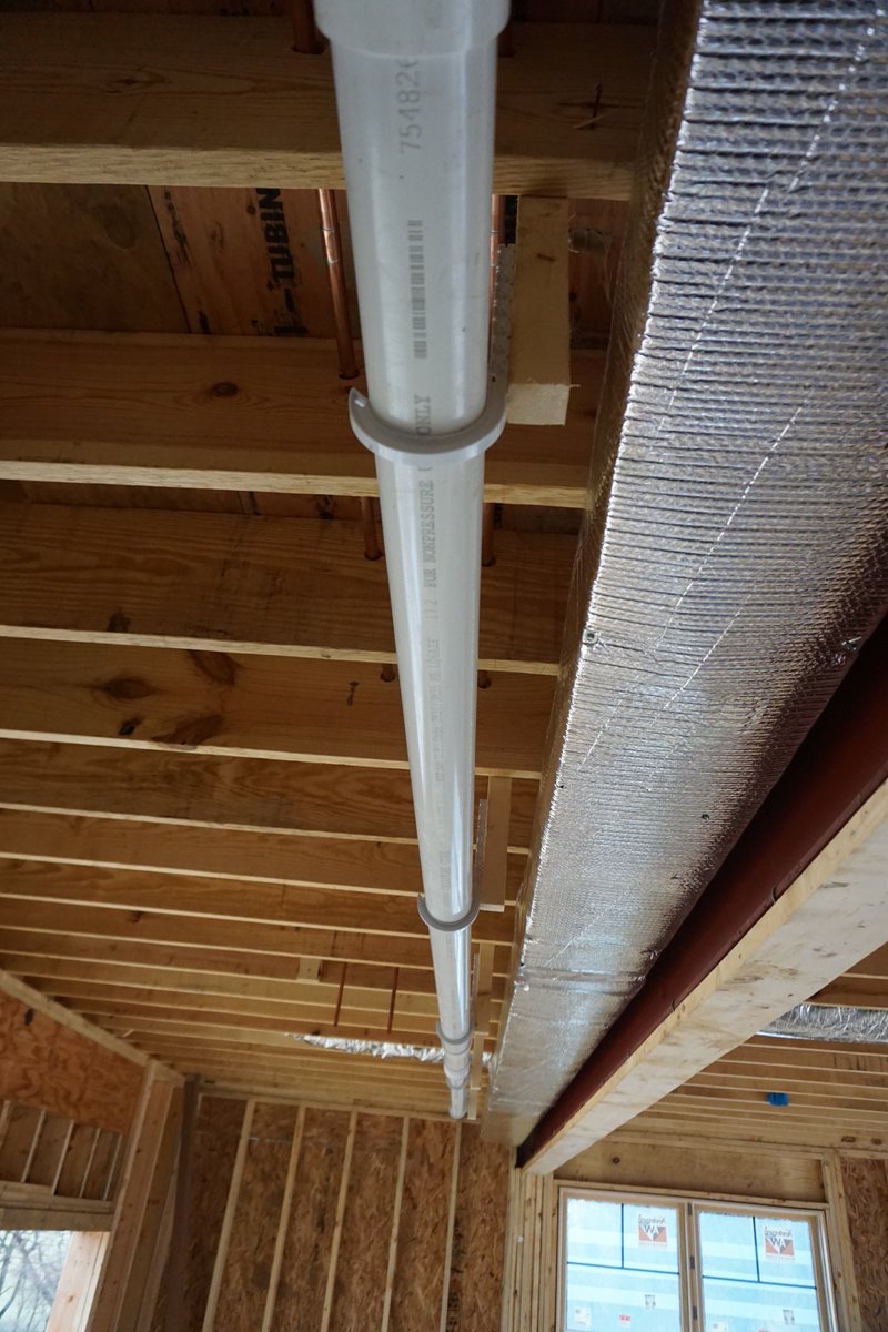 Another PVC pipe closer to a finished home! #plumbing #home #new construction