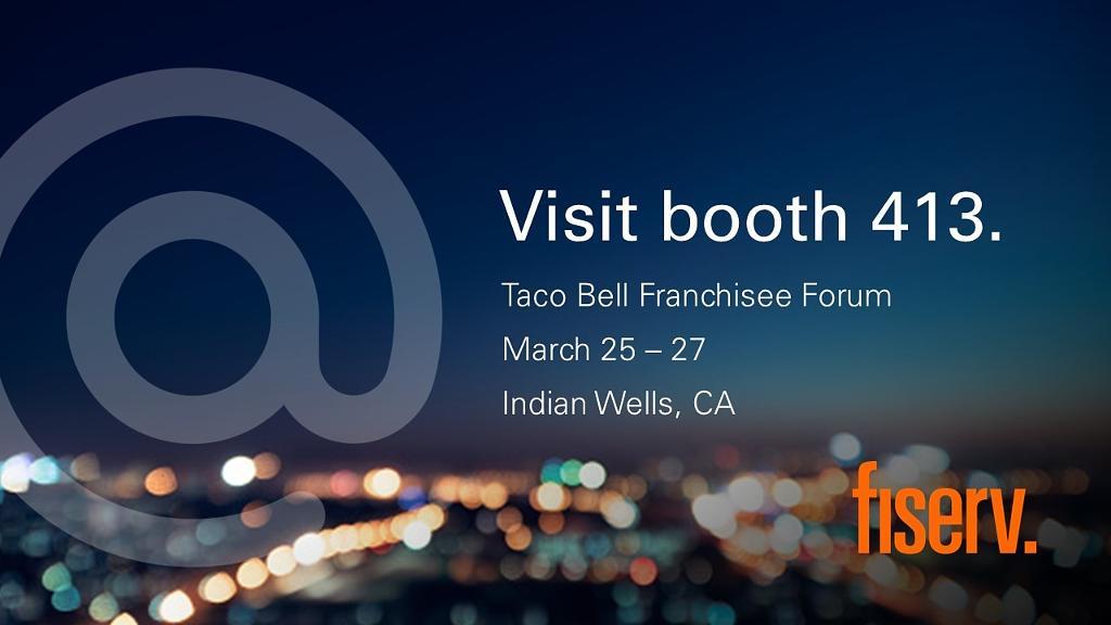 HollyRecruits's tweet photo. Excited that Fiserv is helping #TacoBell #franchisees with #fintech innovations that optimize operations and keep customers happy! #FISVProud #FRANMAC Ryan Stidfole Mike Sansenbach https://t.co/pu84mJ66Fl