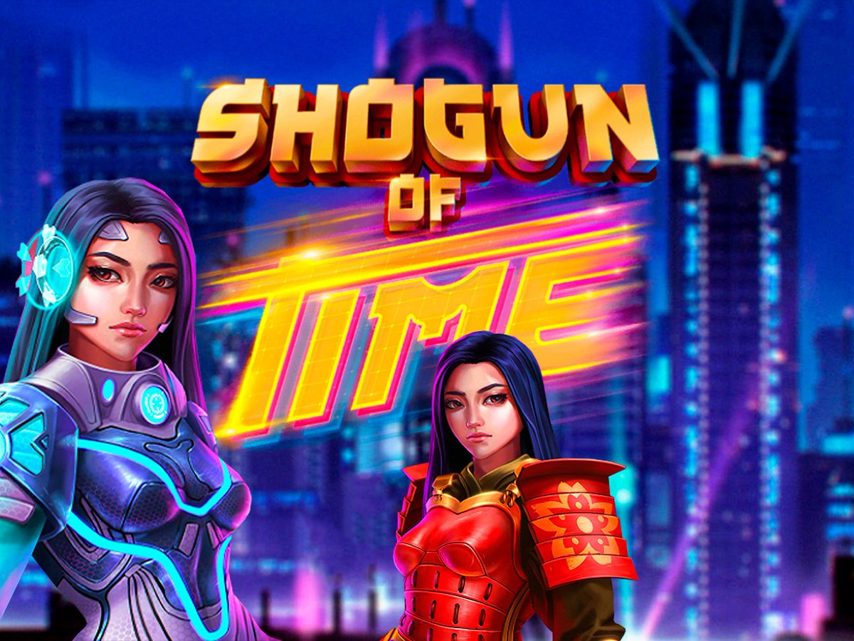 Shogun of Time is an online #slot 🎰 by Just for the Win that transports Ancient Japanese 🏮⛩ traditions and symbols into the future. With expanding wilds #free #spins 🌺 and a reel split re-spin feature, this game is fun to play. neonslots.com/games/slots/sh…