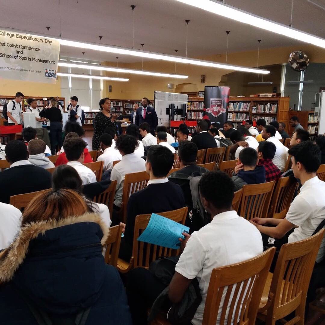 It was great to meet the students at <a href="/HS_SPORTSMGMT/">HighSchoolSportsMgmt</a> and speak to them about the esports program we are building at <a href="/STAC_edu/">St. Thomas Aquinas College</a> and esports in the <a href="/ECCSports/">East Coast Conference</a>! #esports #Recruiting #leagueoflegends #Overwatch #Fortnite <a href="/STACSpartans/">STAC Spartans</a>