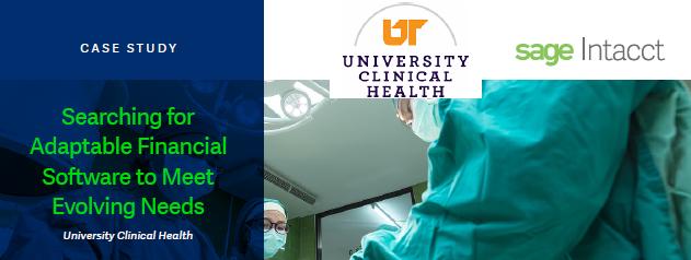 How University Clinical Health, a not-for-profit clinical practice with more than 100 renowned physicians, saved more than $500K in staff and IT costs by switching to #SageIntacct cloud financials bit.ly/2W2JWix