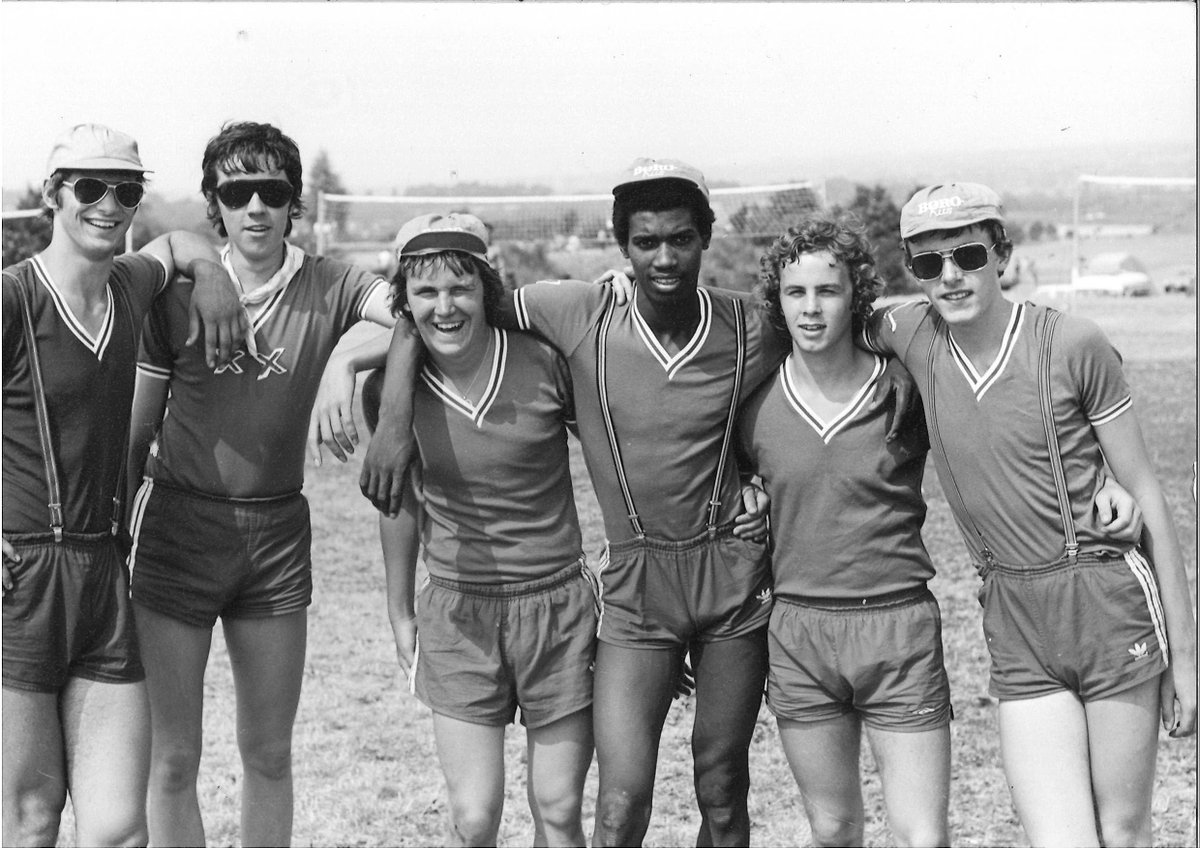 Shades - check, short shorts - check, braces - check. Great photo of #Bristol based club Speedwell at the #Sandwell #Volleyball Tournament 1976 - recognise anyone? It's our 40th anniversary so join us on 6th July. Full details: facebook.com/events/2216167… <a href="/BristolVBC/">Bristol Volleyball</a>