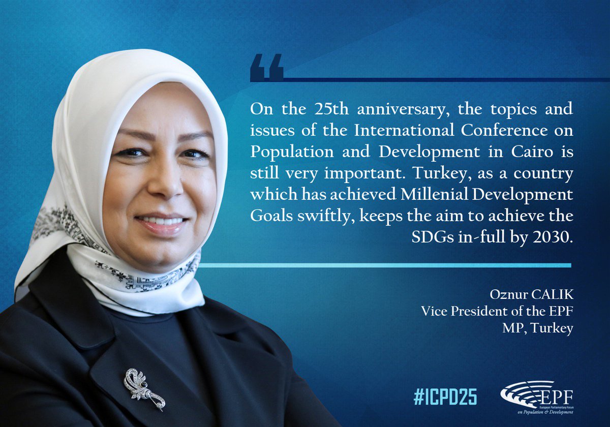 EPF_SRR's tweet photo. 2019 marks the 25th anniversary of the ICPD. Hon. @oznurcalik calls all parliamentarians to join her in signing the #IPCI2018 Ottawa Statement of Commitment 👉 https://t.co/ijLSkU0f2t … #ICPD25 #SDGs #RoadTo2030 #IfNotNowWhen #NairobiSummit https://t.co/YxDBgVjrxU