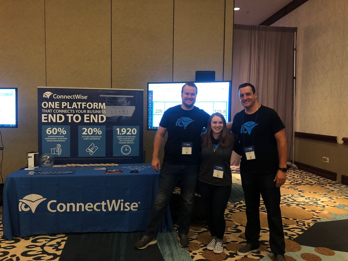 johnfry23's tweet photo. @ConnectWise is proud to sponsor this awesome event in Austin, TX.
#MSPWorld

@TheITNation https://t.co/7S5ZlPcToQ