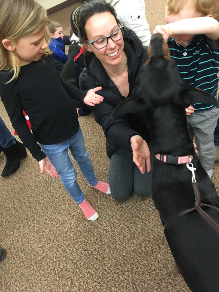 A few days late, but Wonder &amp; I celebrated World Puppy Day at the Elmvale Public Library. She is such a good pup!