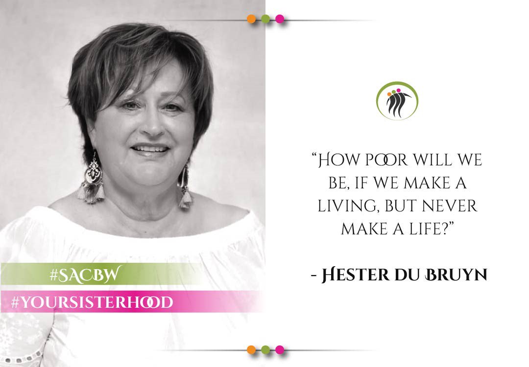 The SACBW will be challenging its regional connectors to identify a charity to support. Or to pledge their time to help an NPO grow. Stay tuned, as we’ll soon share details &amp; rally for support. Follow this link to join our sisterhood now for free: ow.ly/iA5V30obdu6