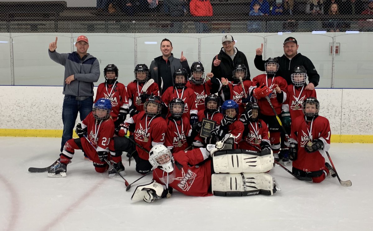 HockeyAirdrie's tweet photo. Congratulations to Airdrie Major Plus Lightning for their win this weekend at the Millwoods EAT SLEEP HOCKEY Tier One Novice tournament in Edmonton! #AMHAPride #AMHAGrown #AMHABuilt #Tournaments #Champions #NoviceHockey #Novice #Hockey #MinorHockey #Airdrie https://t.co/agIZsGvIZy