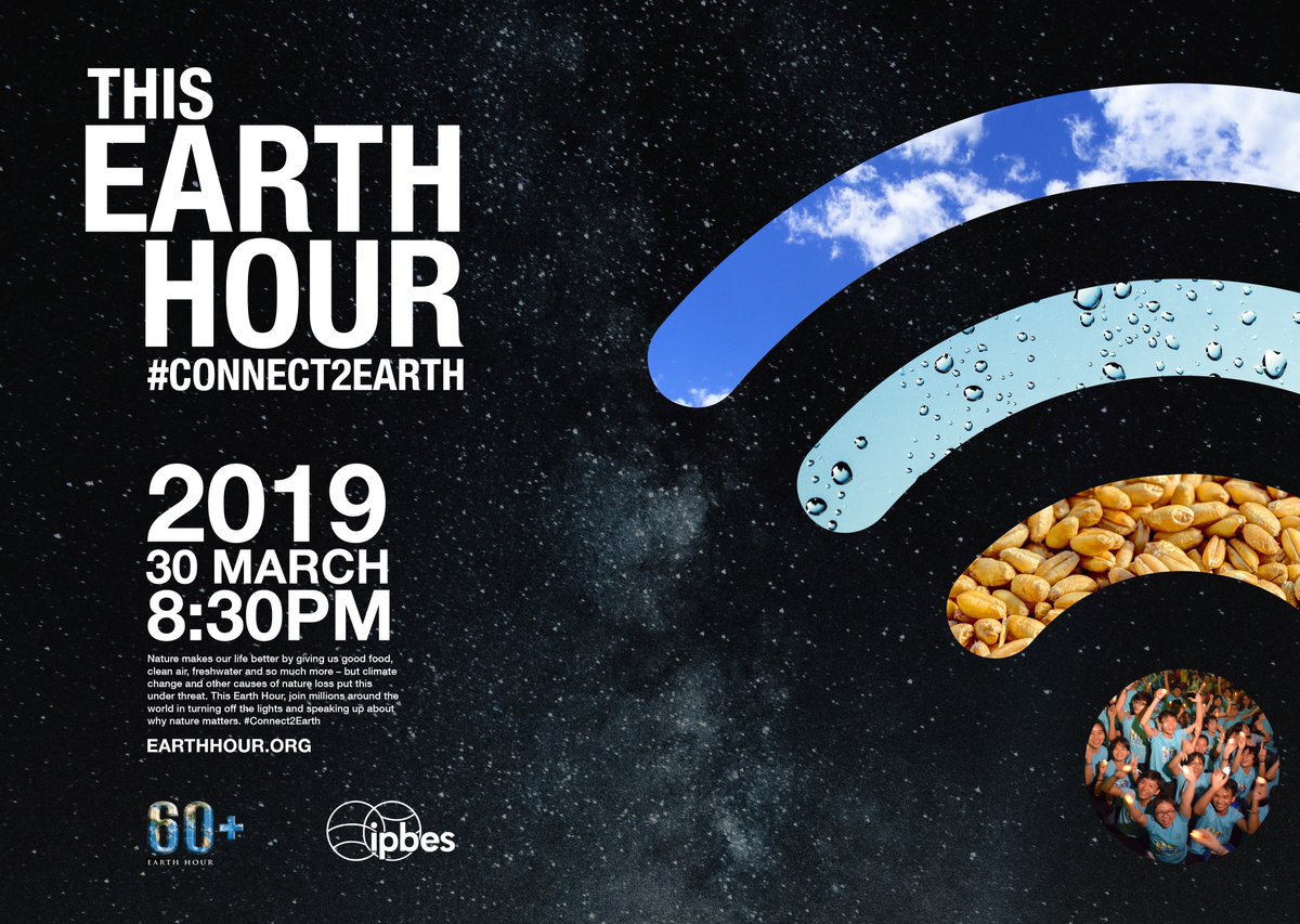 IPBES's tweet photo. 🌍 This #EarthHour, join millions around the world, turn off the lights 💡and speak up about why #nature matters. #Connect2Earth

Together we can set the planet on a path to recovery: add your #VoiceForThePlanet now to safeguard and restore nature.

https://t.co/oVSL4EXE6G https://t.co/qiVlIIPgfe