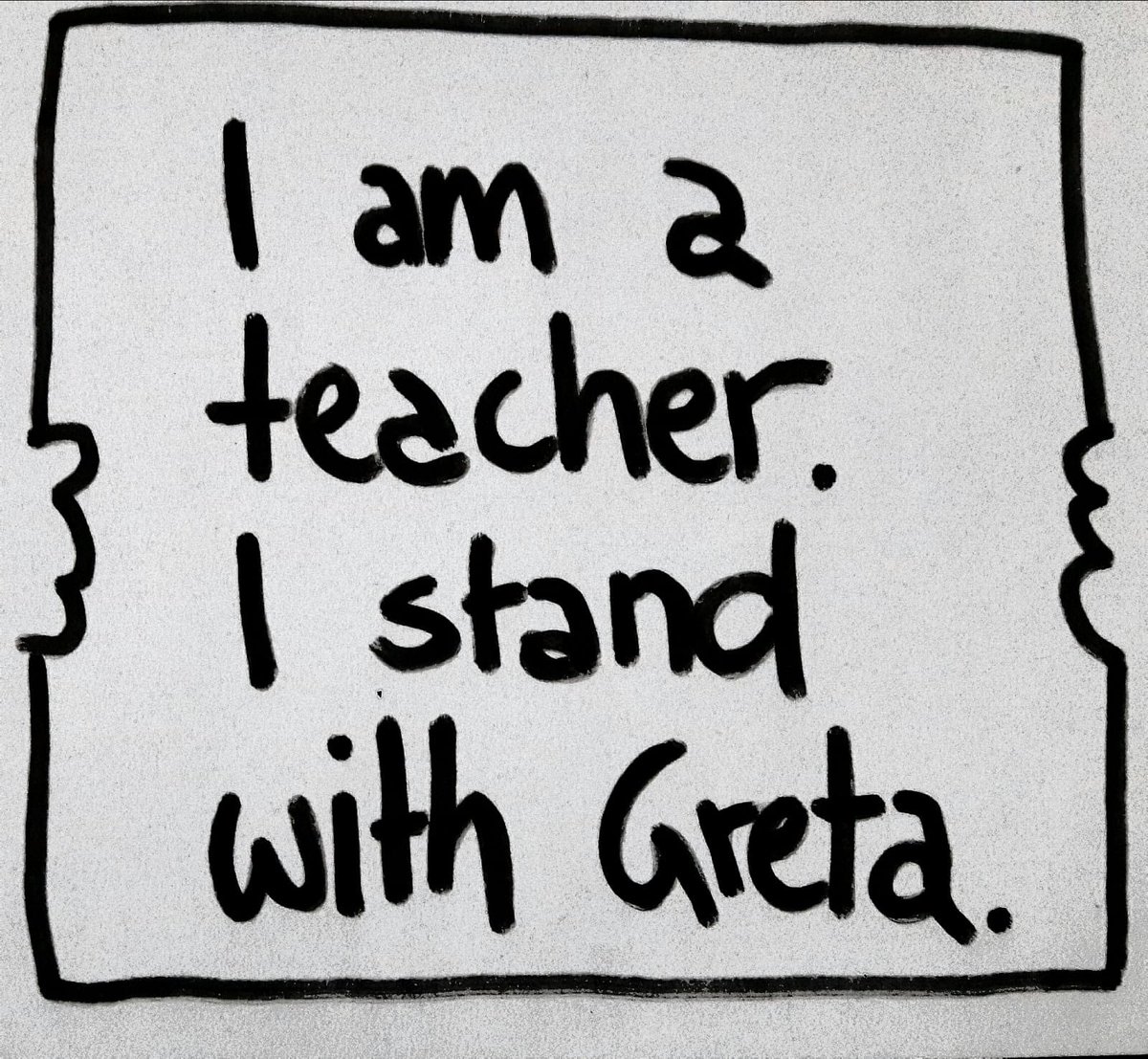AliceHachemer's tweet photo. It can be difficult for teachers to publicly side with students who are rightly furious about #climatechange. 

Difficult... but morally essential. 

My open letter to @GretaThunberg and teachers everywhere. 

https://t.co/7TeLN4IgKY

#TeachSDGs
#ClimateStrike
#FridaysForFuture https://t.co/Udu7ffgci7