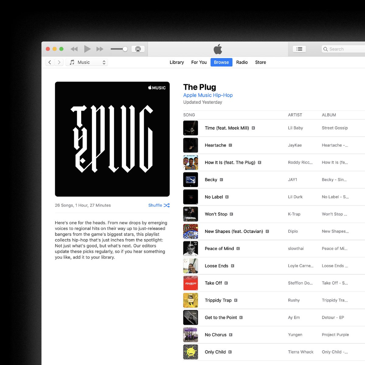 Barnbrook (@barnbrookstudio) on Twitter photo We collaborated with <a href="/AppleMusic/">Apple Music</a> on the artwork for ‘The Plug’, their curated hip-hop playlist. The lettering is inspired by the long history of gothic typography on hip-hop album covers, creating geometric blackletter forms that acknowledge the playlist’s contemporary context. We collaborated with <a href="/AppleMusic/">Apple Music</a> on the artwork for ‘The Plug’, their curated hip-hop playlist. The lettering is inspired by the long history of gothic typography on hip-hop album covers, creating geometric blackletter forms that acknowledge the playlist’s contemporary context.