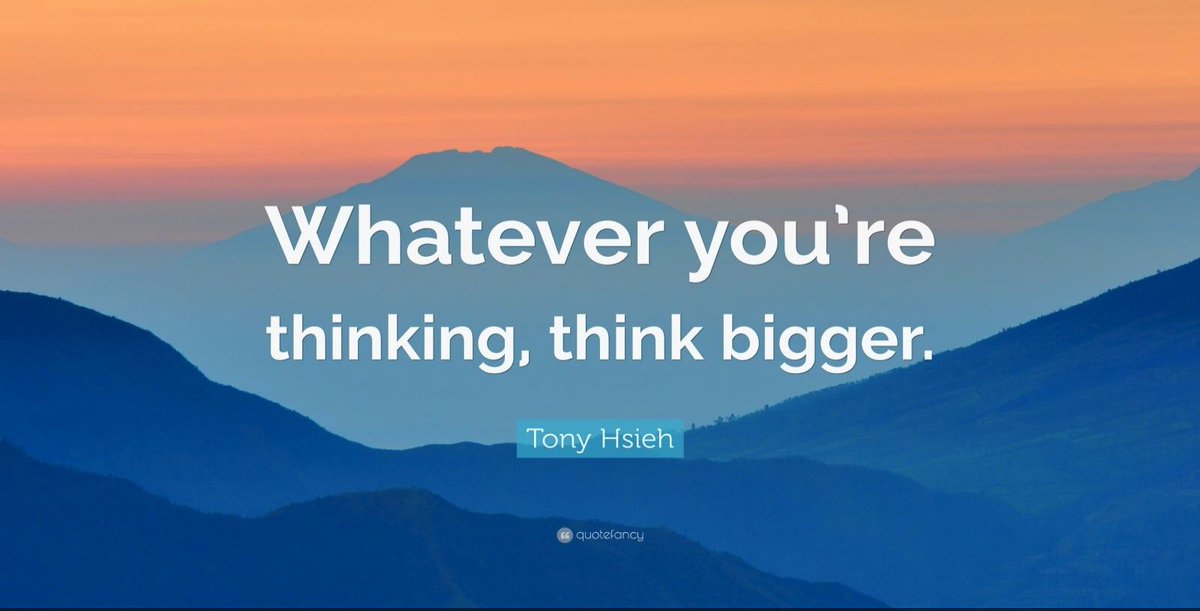 KPrimeTech's tweet image. &quot;Whatever you&apos;re thinking, think bigger.&quot; - Tony Hsieh

#motivationalmonday #inspiration #kprime #mondaymotivation