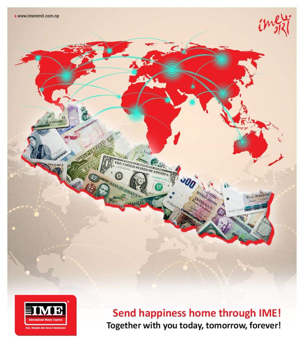 Send happiness home through IME! 
Always with you:
- Economic prosperity
- Family Responsibility
- Health, Education…Future Together
With you, Today and Tomorrow!

Learn more: imeremit.com.np

#IME #Safe #Fast #Reliable #Agent #Secure #EasyRemittance #ImeGaraun