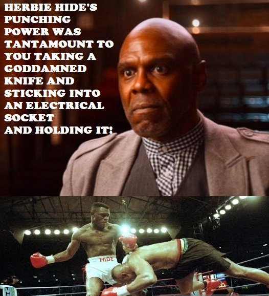 FanPodBoxing's tweet image. Former WBO World heavyweight champion Michael Bentt talks about Herbie Hide's power, taken from the Netflix documentary Losers. 
"HERBIE HIDE'S PUNCHING POWER WAS TANTAMOUNT TO YOU TAKING A GODDAMNED KNIFE AND STICKING INTO AN ELECTRICAL SOCKET 
AND HOLDING IT!"