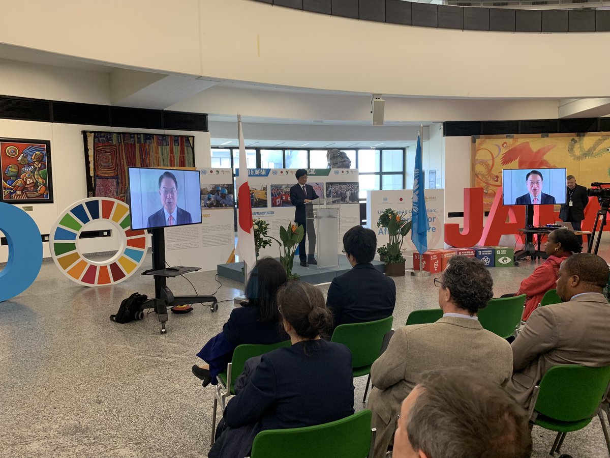 RaburnCallie's tweet photo. RT UNIDO: "#UNIDO looks forward to a continued cooperation w/ JapanGov to achieve inclusive &amp; sust industrial dev. in #Africa through #IDDA3 &amp; ticad7,which will take place in Yokohama from 28-30 Aug 2019"

Our DG Li video remarks for the event "UNIDO-Jap… https://t.co/s9FclfSs4D