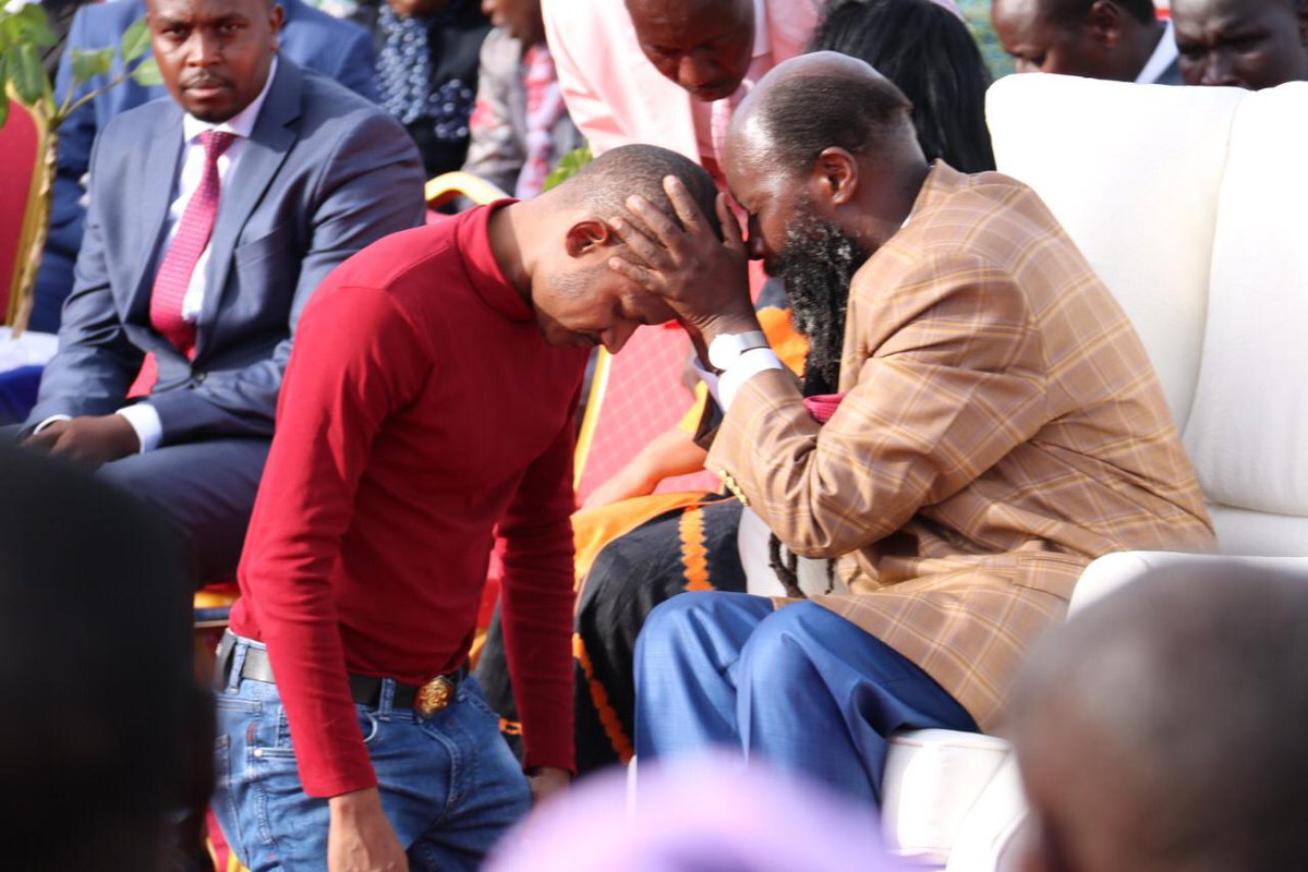 Image result for images of Babu Owino at prophet Owuor's Sunday meeting