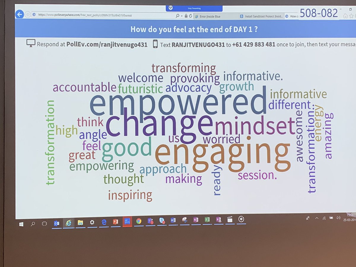 ambily_c's tweet image. Informative,well structured and fun...end of Day1 #TalentFirst #Transformation #pipelinesoverreqs #coCreate #Empowered #IAmIntel