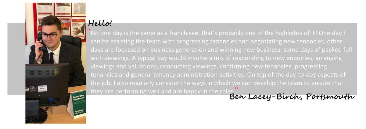We last interviewed our franchisee Ben after he had only been trading for 5 weeks, that was over a year ago now so we popped in on him to chat to him about his experiences to date.

Read our updated interview here: nicholashumphreys.com/branch/franchi…