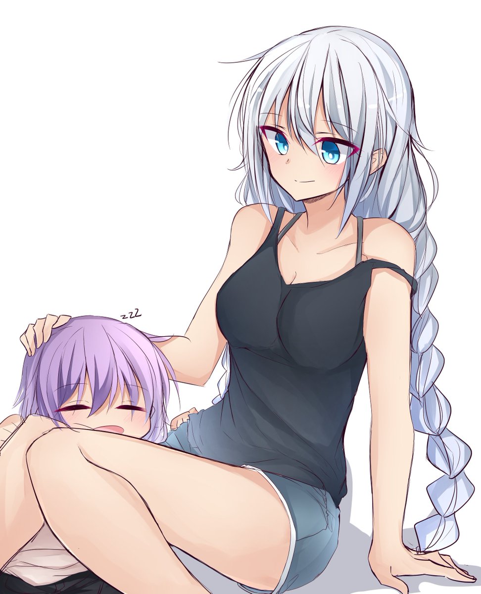 紲星あかり ,結月ゆかり 「あかりお姉さんに甘えるゆかりさん 」|キノ@ペンタブ練習中のイラスト